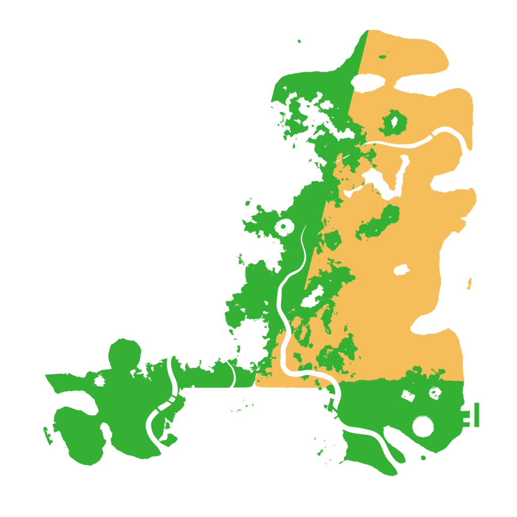 Biome Rust Map: Procedural Map, Size: 4300, Seed: 1230980833