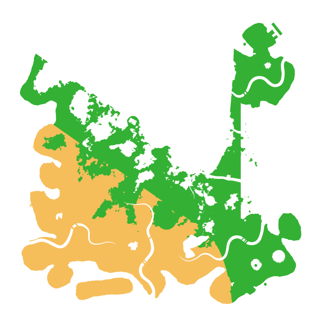Biome Rust Map: Procedural Map, Size: 4500, Seed: 158082098