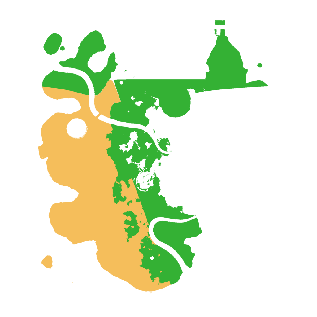 Biome Rust Map: Procedural Map, Size: 2800, Seed: 65438593