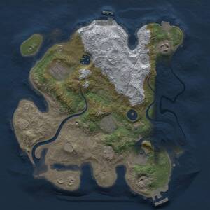 Thumbnail Rust Map: Procedural Map, Size: 3000, Seed: 934526112, 12 Monuments