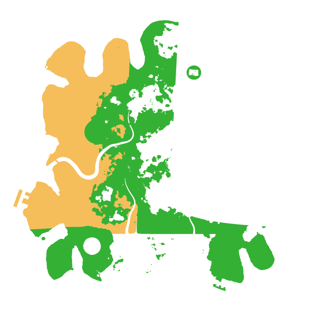 Biome Rust Map: Procedural Map, Size: 3500, Seed: 535985131