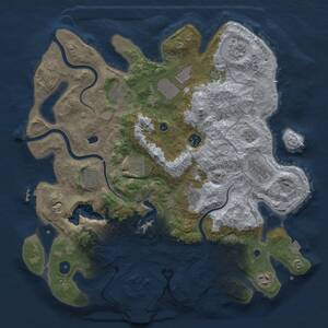 Thumbnail Rust Map: Procedural Map, Size: 4000, Seed: 311547729, 16 Monuments