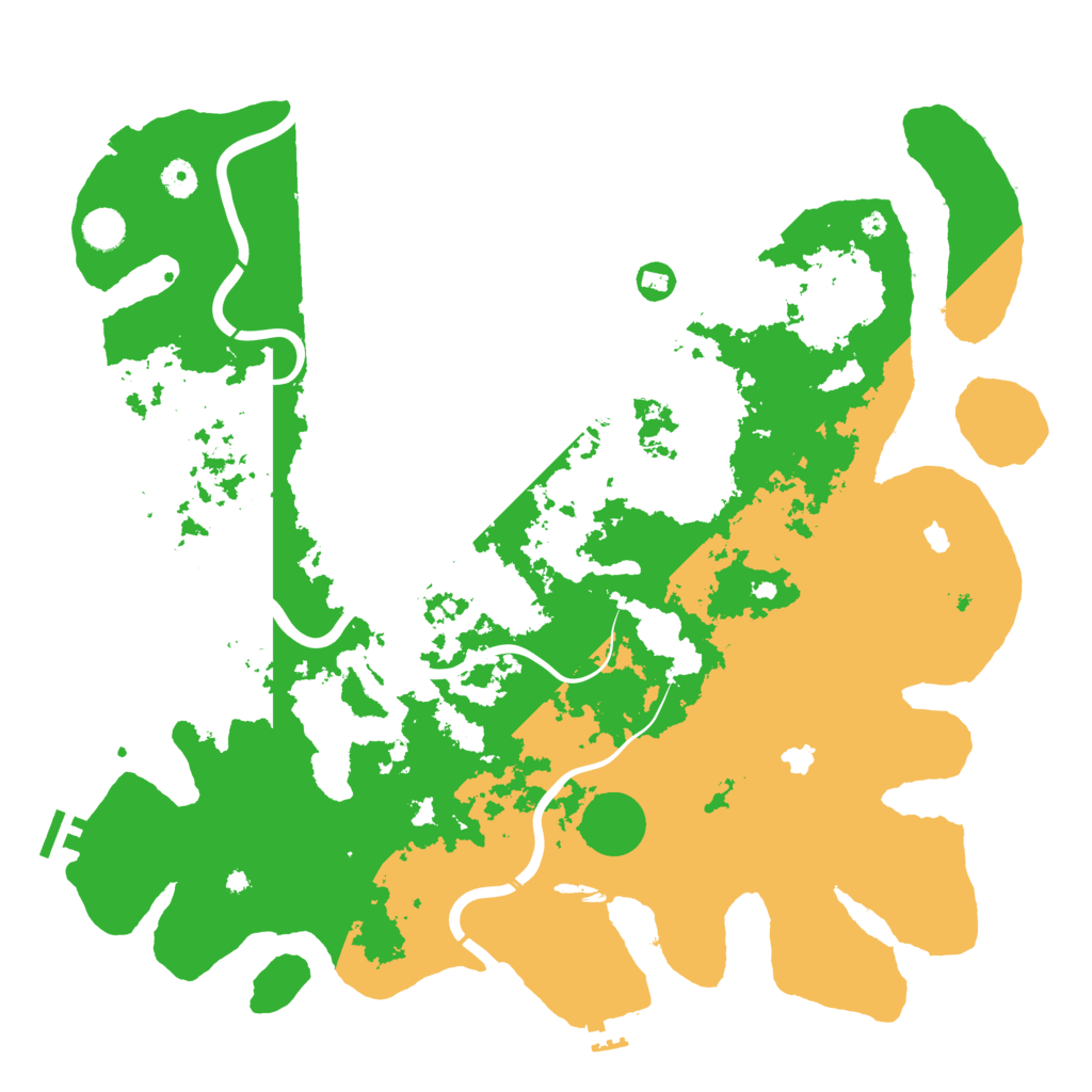 Biome Rust Map: Procedural Map, Size: 4500, Seed: 368358814