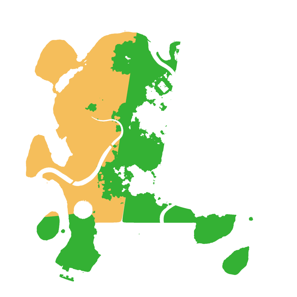 Biome Rust Map: Procedural Map, Size: 3000, Seed: 140164105