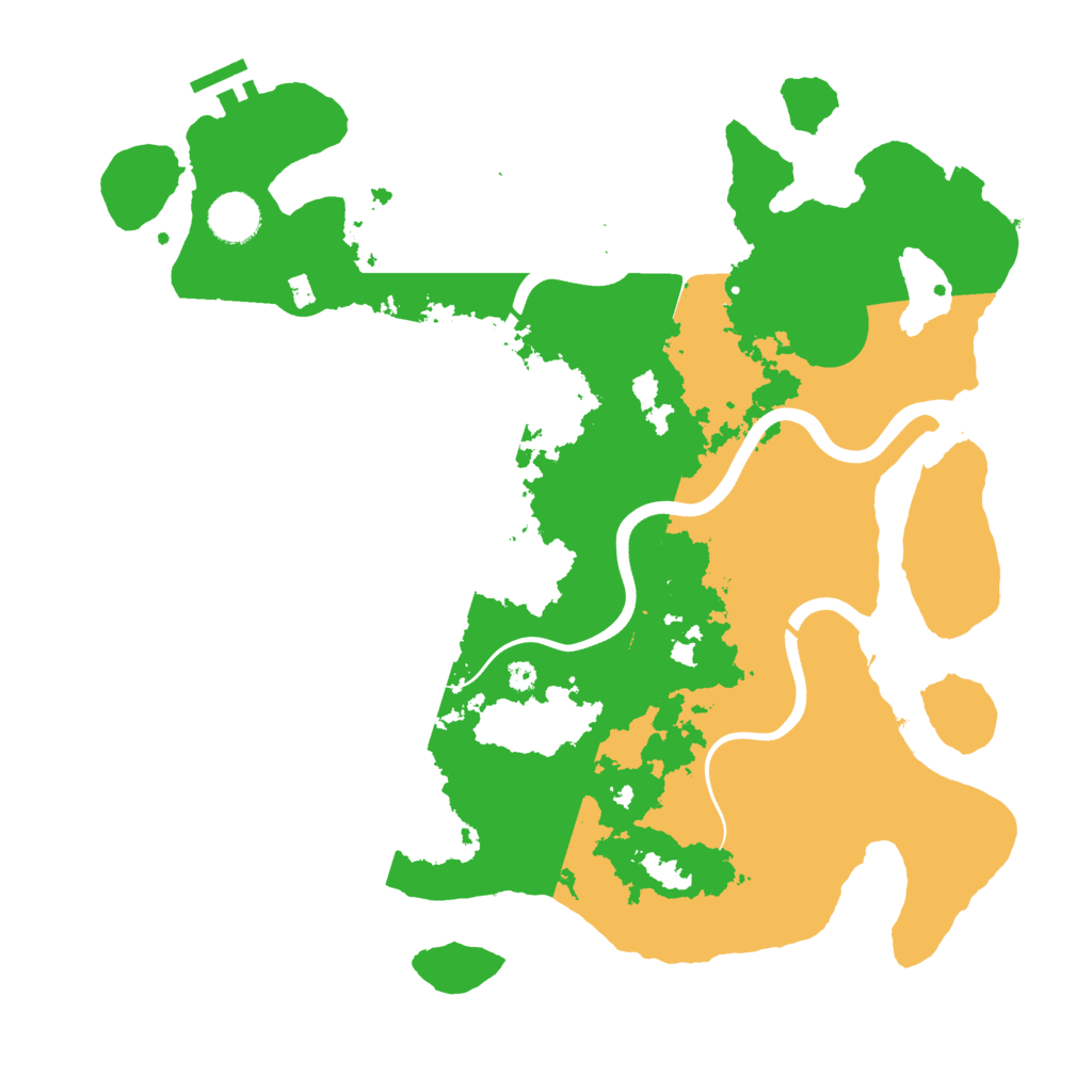 Biome Rust Map: Procedural Map, Size: 3750, Seed: 398258816