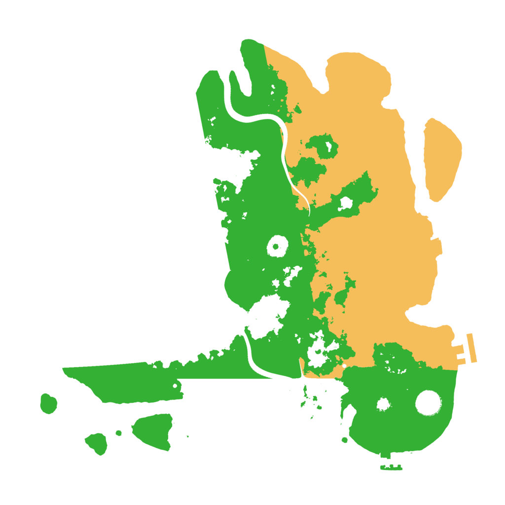 Biome Rust Map: Procedural Map, Size: 3500, Seed: 868997648