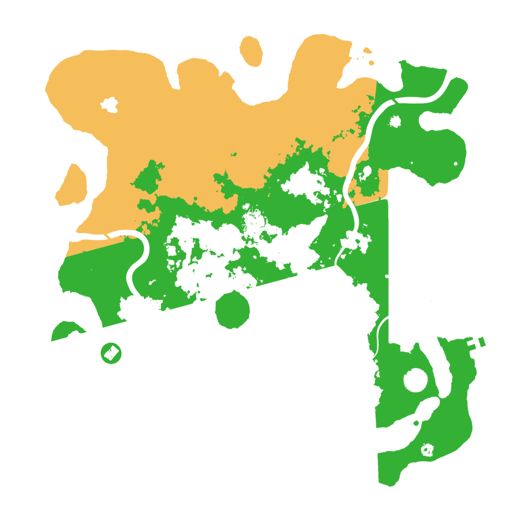 Biome Rust Map: Procedural Map, Size: 4000, Seed: 16880007