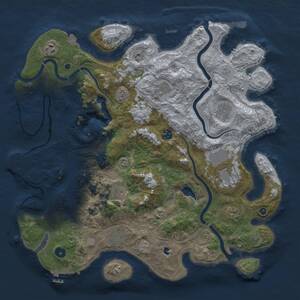 Thumbnail Rust Map: Procedural Map, Size: 4250, Seed: 86315508, 15 Monuments