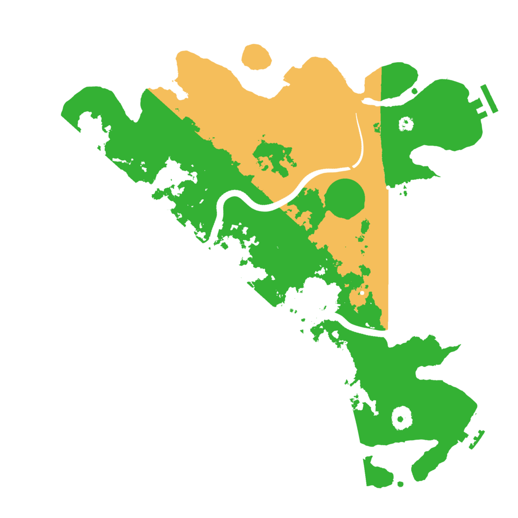 Biome Rust Map: Procedural Map, Size: 3500, Seed: 430035486