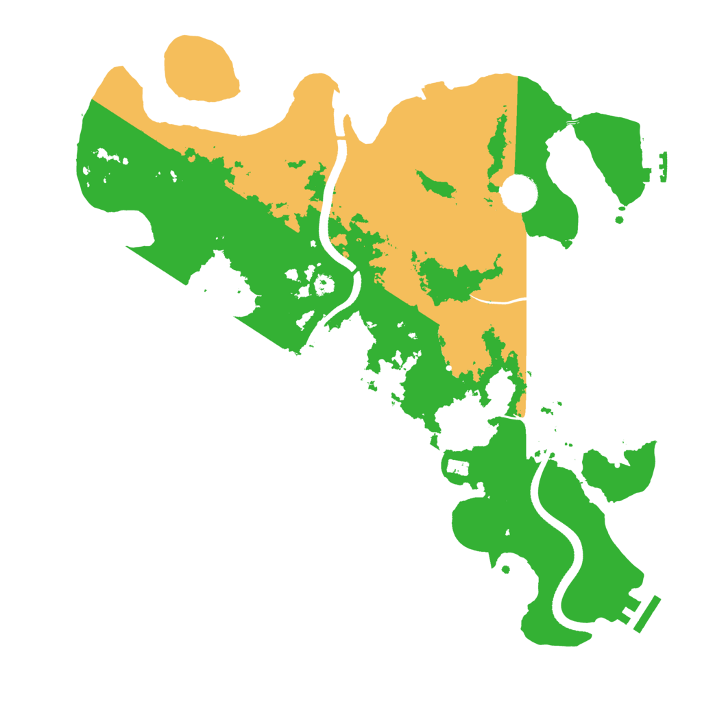 Biome Rust Map: Procedural Map, Size: 3500, Seed: 1138660185