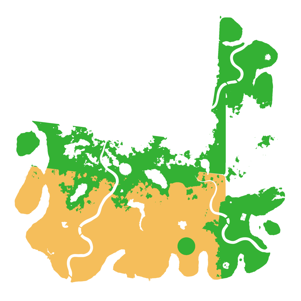 Biome Rust Map: Procedural Map, Size: 4500, Seed: 409498115