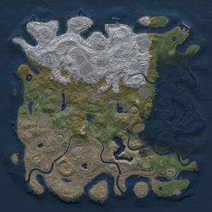 Thumbnail Rust Map: Procedural Map, Size: 4500, Seed: 938347229, 17 Monuments