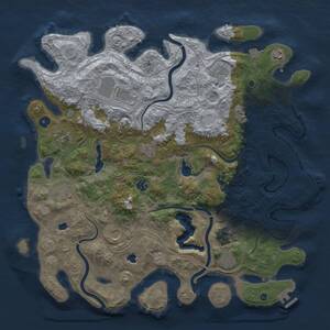 Thumbnail Rust Map: Procedural Map, Size: 4500, Seed: 938347229, 16 Monuments