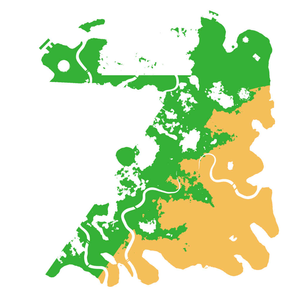 Biome Rust Map: Procedural Map, Size: 4500, Seed: 214602115