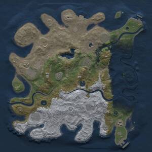 Thumbnail Rust Map: Procedural Map, Size: 4000, Seed: 179378631, 15 Monuments