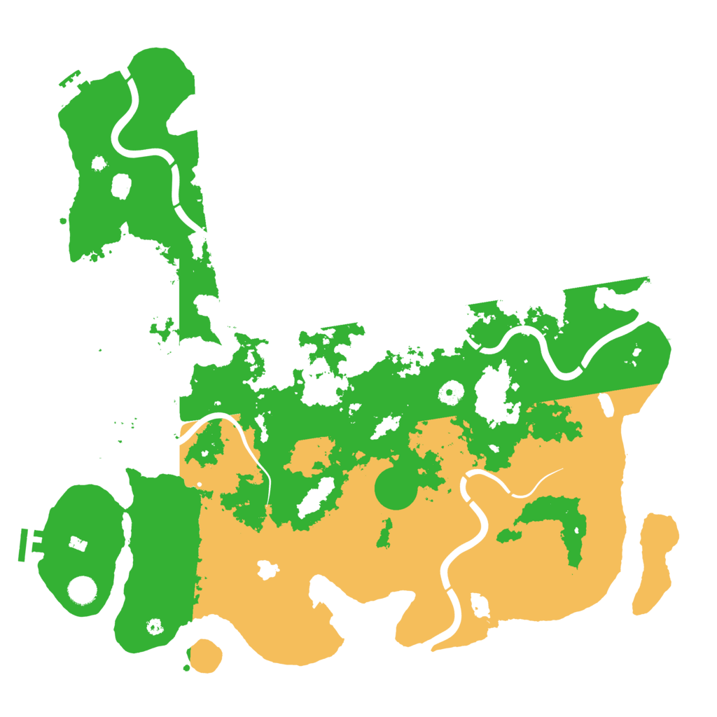Biome Rust Map: Procedural Map, Size: 4400, Seed: 9366888
