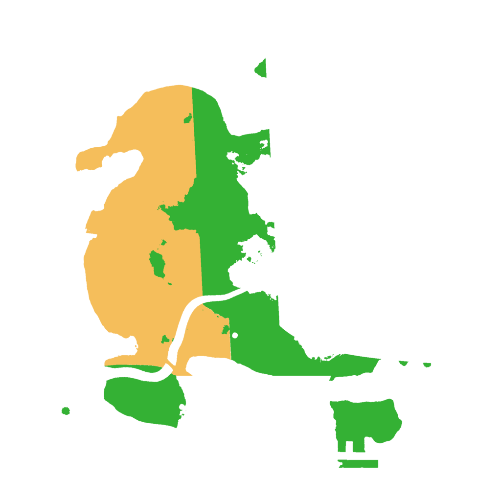 Biome Rust Map: Procedural Map, Size: 2500, Seed: 56413