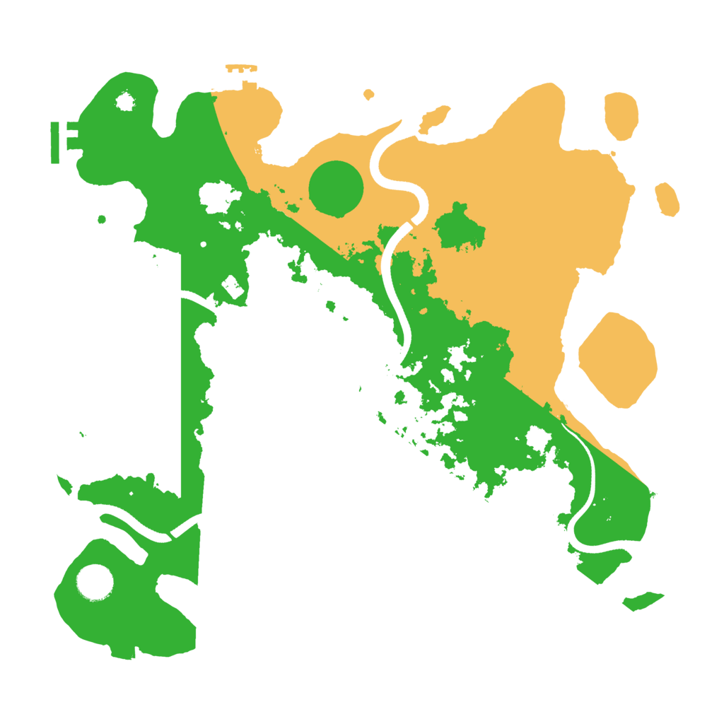 Biome Rust Map: Procedural Map, Size: 3500, Seed: 1637582660