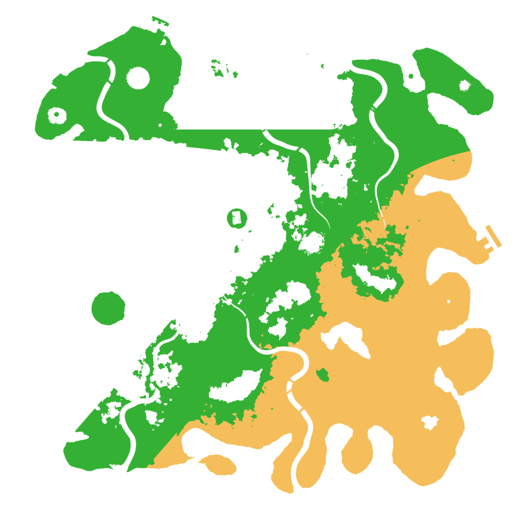 Biome Rust Map: Procedural Map, Size: 4300, Seed: 492081864