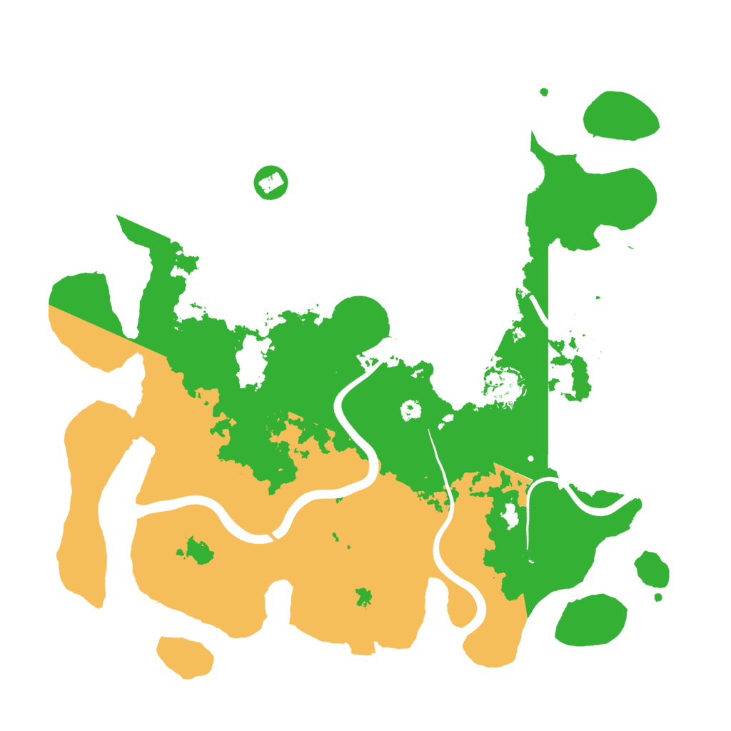 Biome Rust Map: Procedural Map, Size: 3550, Seed: 107777903