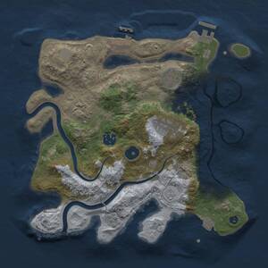 Thumbnail Rust Map: Procedural Map, Size: 3000, Seed: 95678363, 11 Monuments