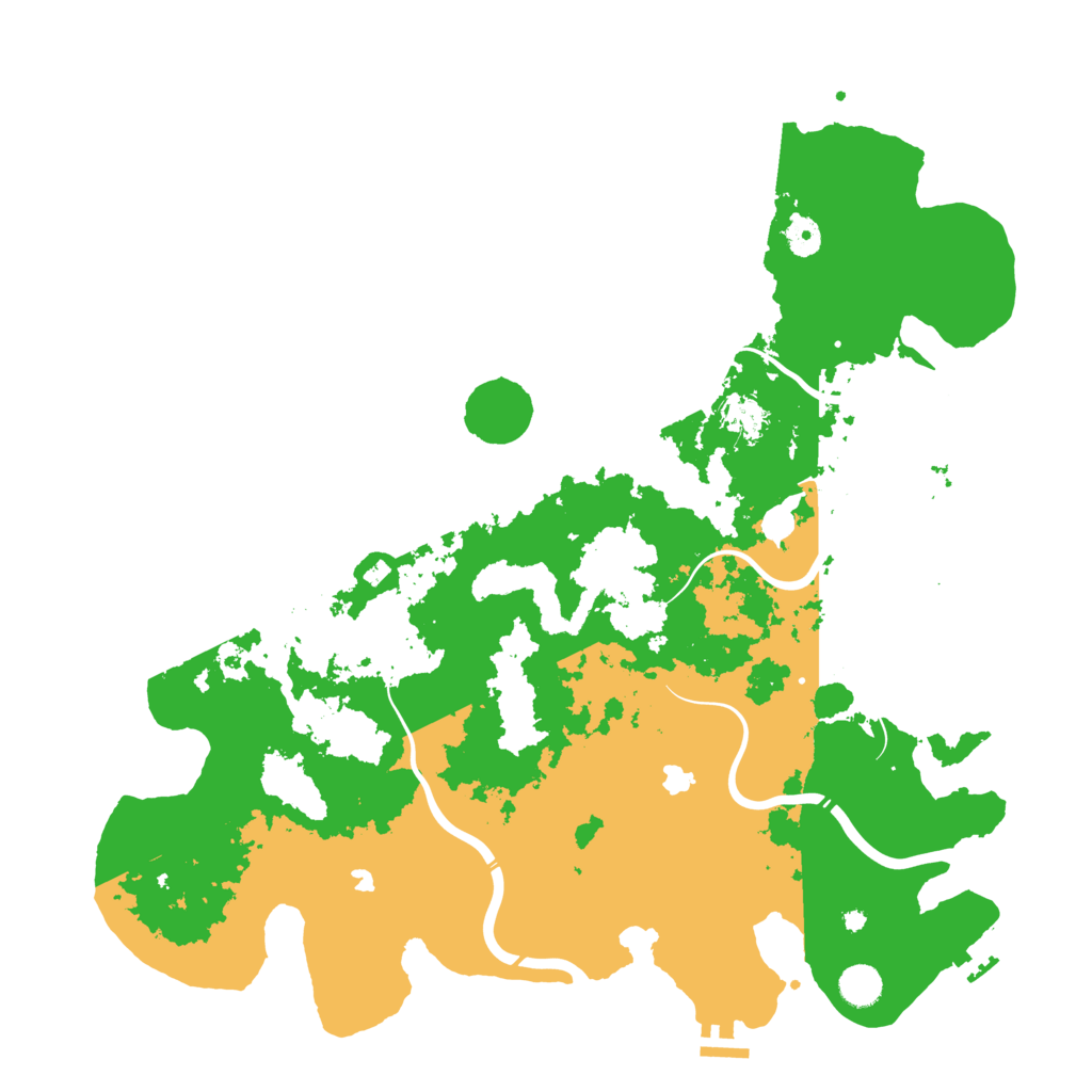Biome Rust Map: Procedural Map, Size: 4500, Seed: 724042703