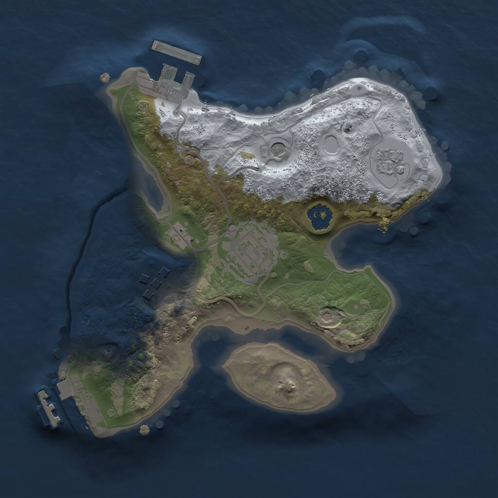 Rust Map: Procedural Map, Size: 2000, Seed: 6767, 7 Monuments