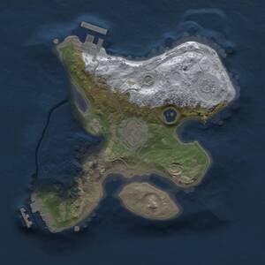 Thumbnail Rust Map: Procedural Map, Size: 2000, Seed: 6767, 7 Monuments