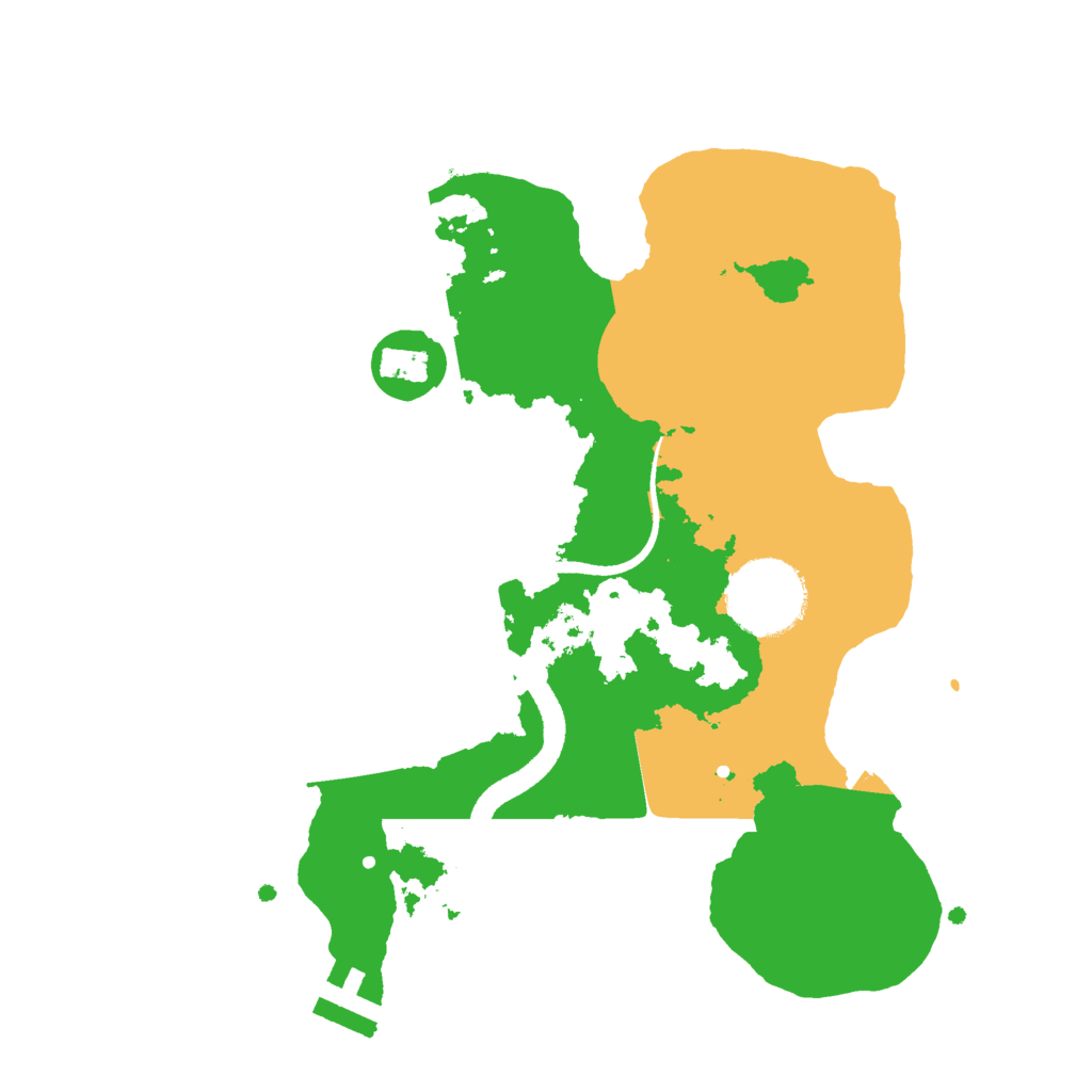 Biome Rust Map: Procedural Map, Size: 2500, Seed: 974939470