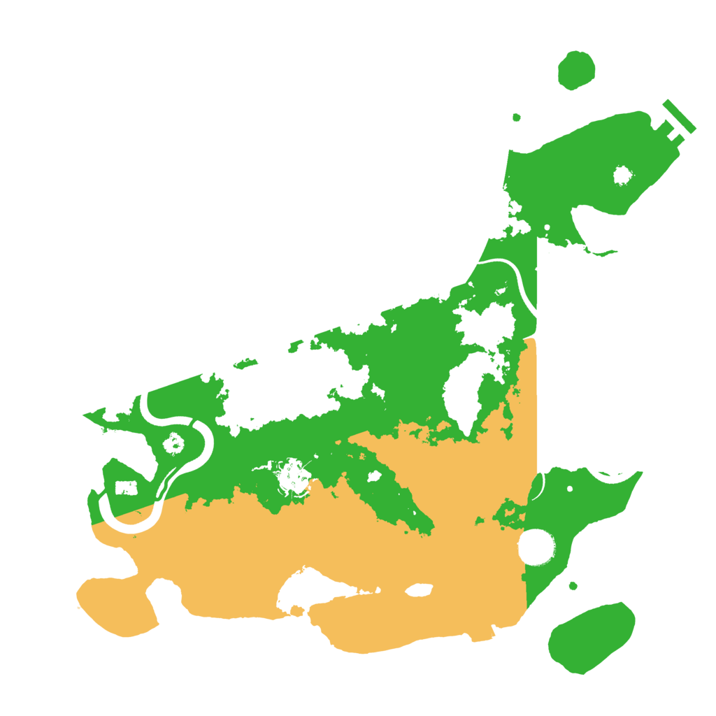 Biome Rust Map: Procedural Map, Size: 3500, Seed: 282901882