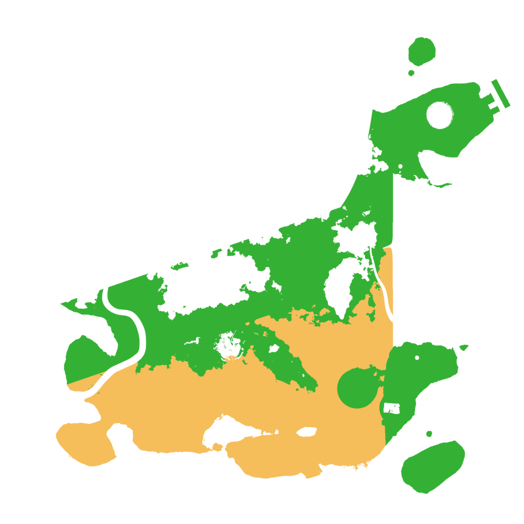 Biome Rust Map: Procedural Map, Size: 3500, Seed: 282901882