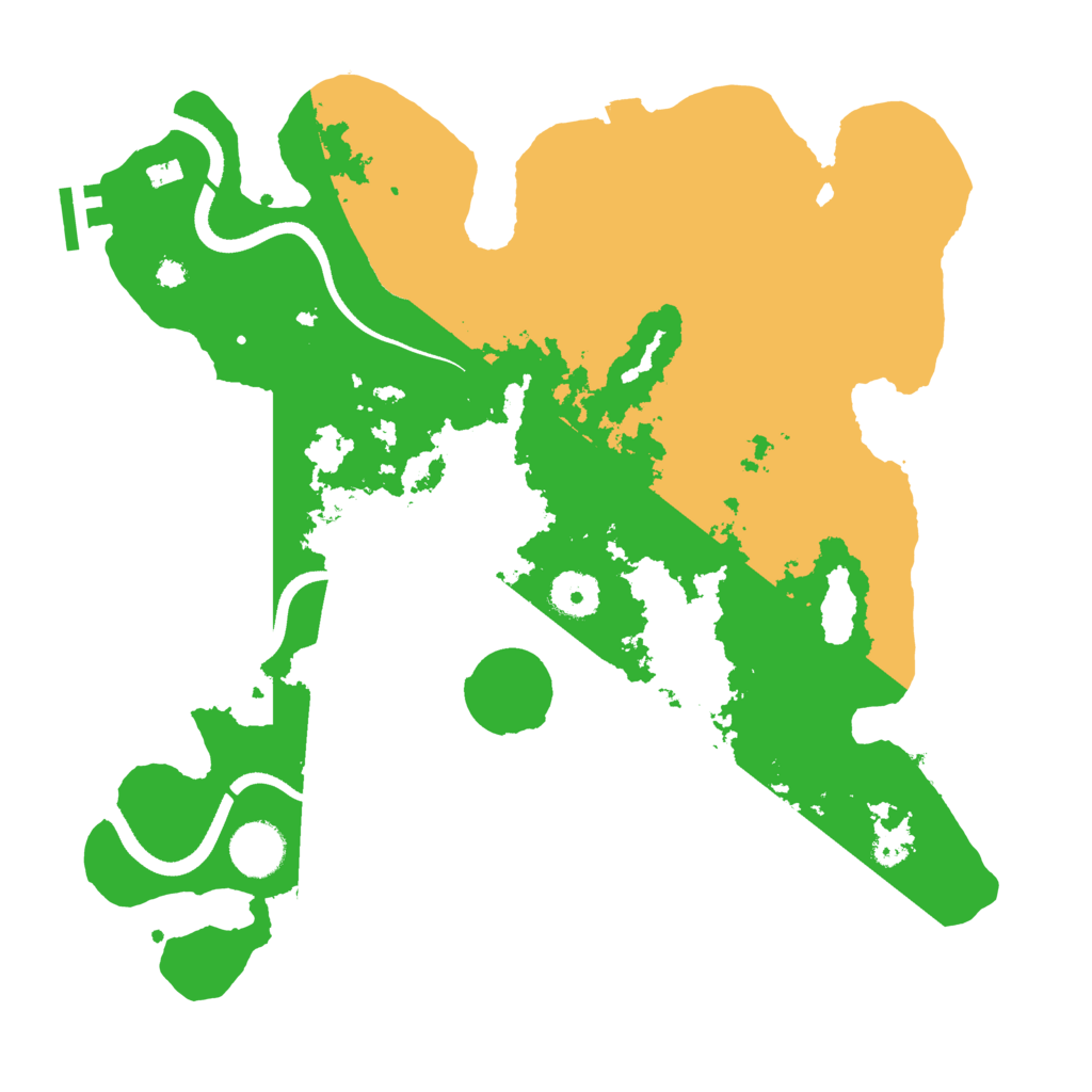 Biome Rust Map: Procedural Map, Size: 3500, Seed: 45430