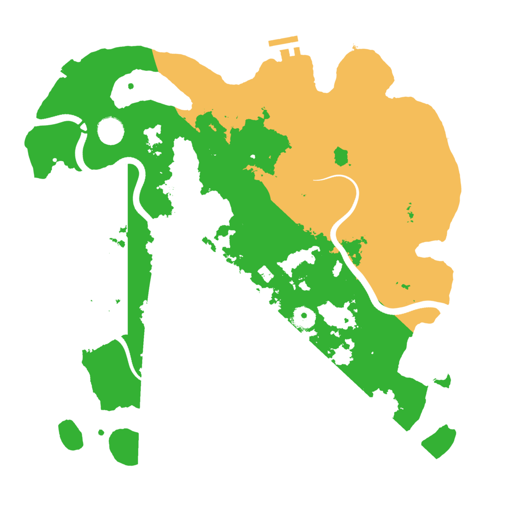 Biome Rust Map: Procedural Map, Size: 3500, Seed: 307743187