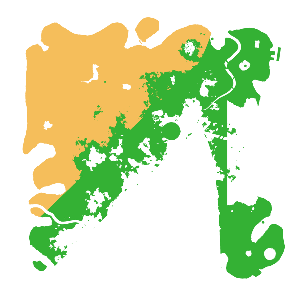 Biome Rust Map: Procedural Map, Size: 4500, Seed: 299973349