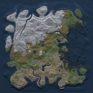 Thumbnail Rust Map: Procedural Map, Size: 4250, Seed: 1570704755, 16 Monuments