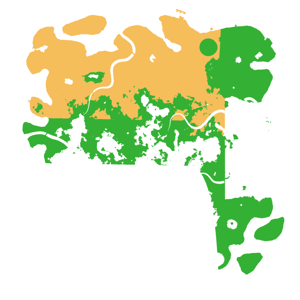 Biome Rust Map: Procedural Map, Size: 4500, Seed: 528046539