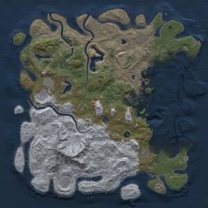 Thumbnail Rust Map: Procedural Map, Size: 5000, Seed: 1152026, 16 Monuments