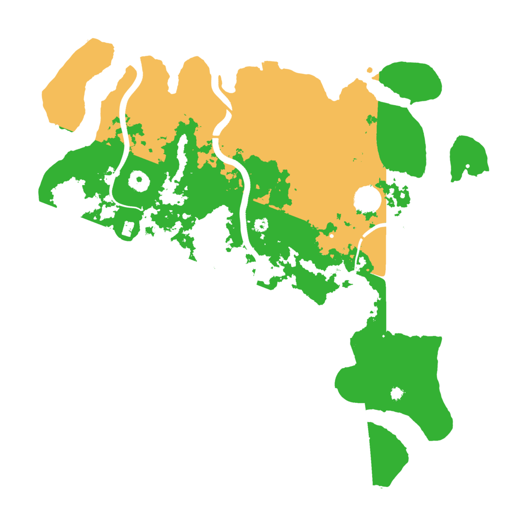 Biome Rust Map: Procedural Map, Size: 3700, Seed: 1151836915