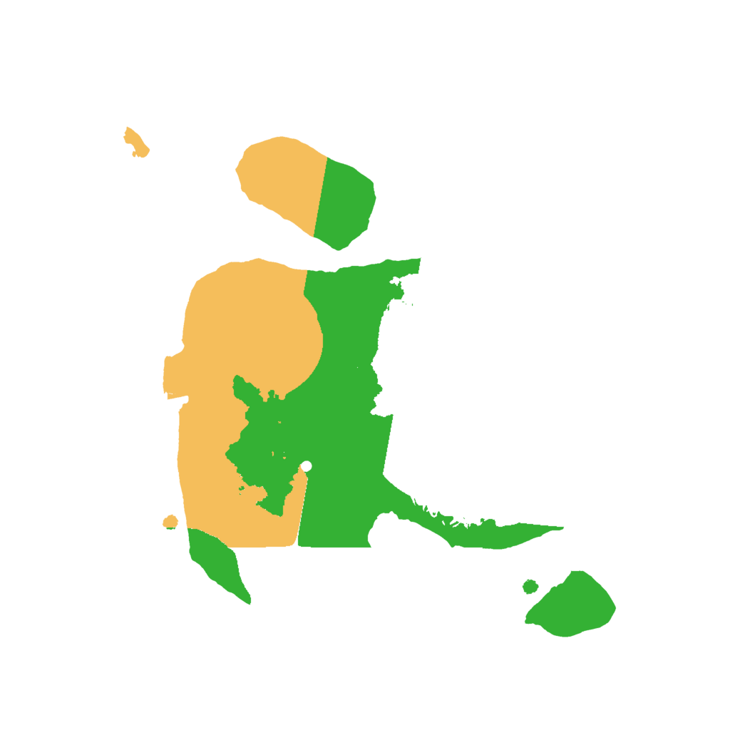 Biome Rust Map: Procedural Map, Size: 2000, Seed: 12345670