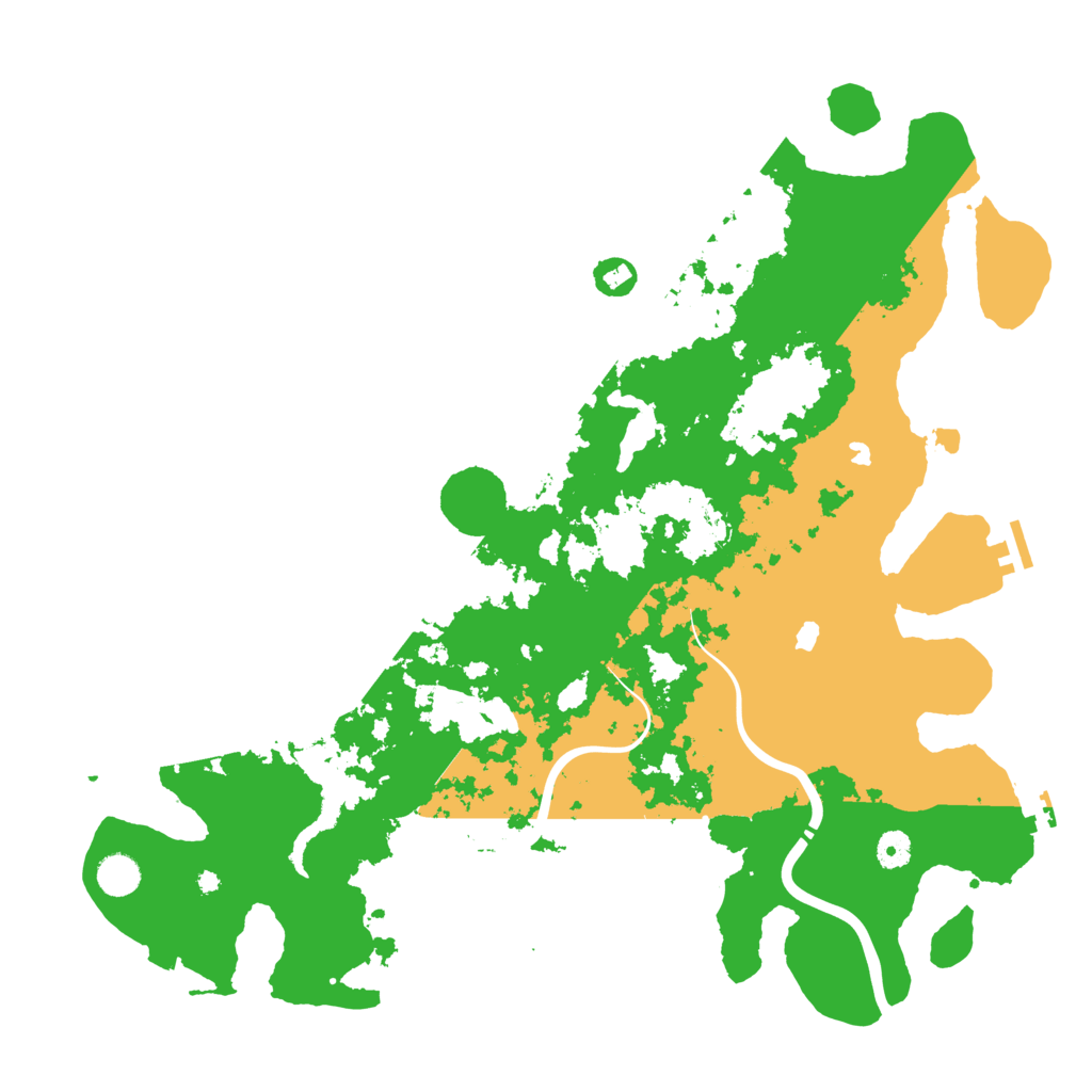 Biome Rust Map: Procedural Map, Size: 4500, Seed: 54862397
