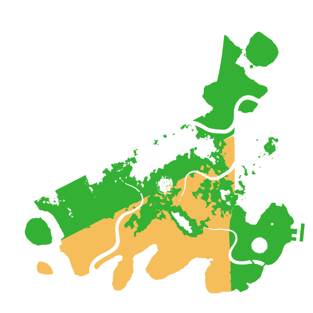 Biome Rust Map: Procedural Map, Size: 3500, Seed: 1338551145