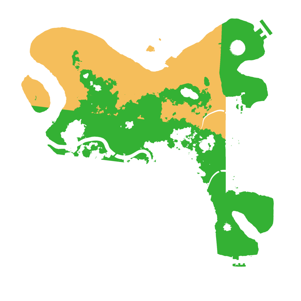 Biome Rust Map: Procedural Map, Size: 3500, Seed: 619978802