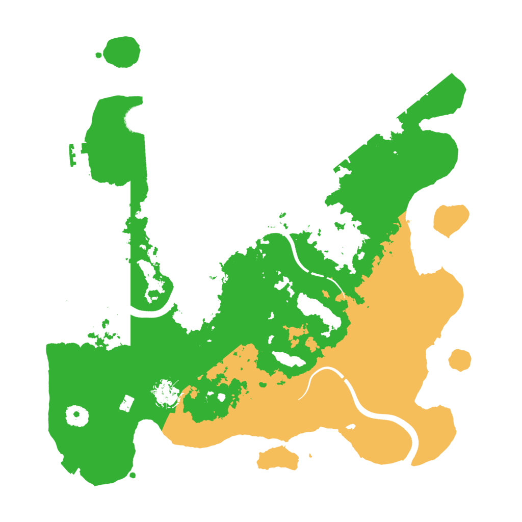 Biome Rust Map: Procedural Map, Size: 3500, Seed: 274503077