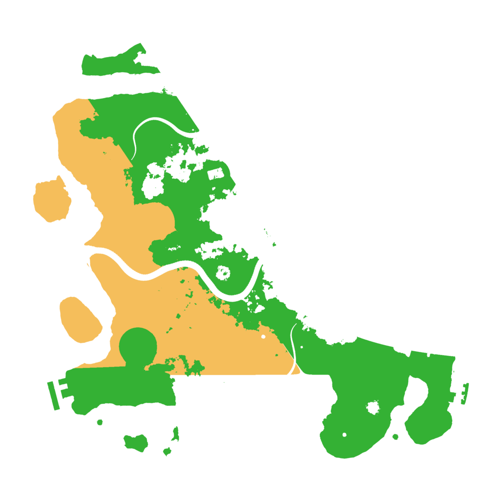 Biome Rust Map: Procedural Map, Size: 3500, Seed: 299722071