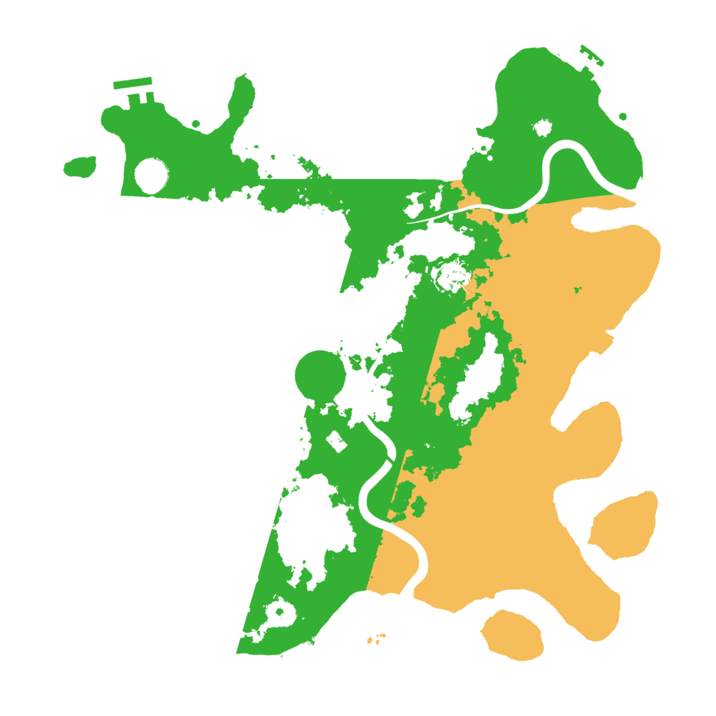 Biome Rust Map: Procedural Map, Size: 3750, Seed: 1304015857