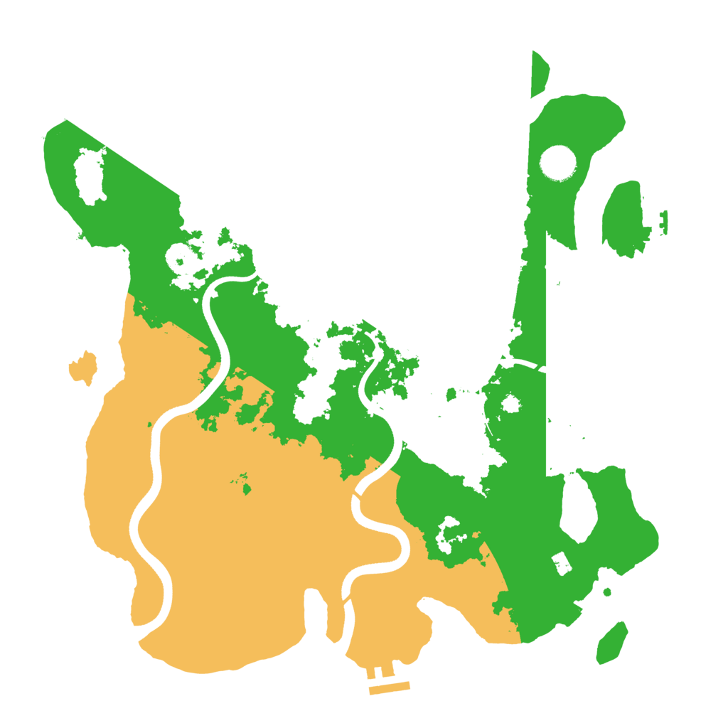 Biome Rust Map: Procedural Map, Size: 3600, Seed: 977409405