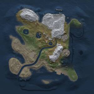 Thumbnail Rust Map: Procedural Map, Size: 2500, Seed: 1837389690, 6 Monuments