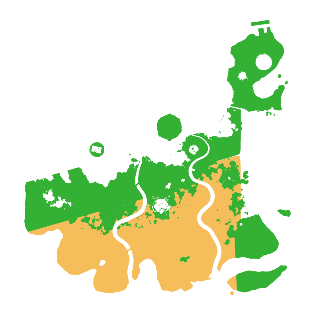 Biome Rust Map: Procedural Map, Size: 3500, Seed: 894586135