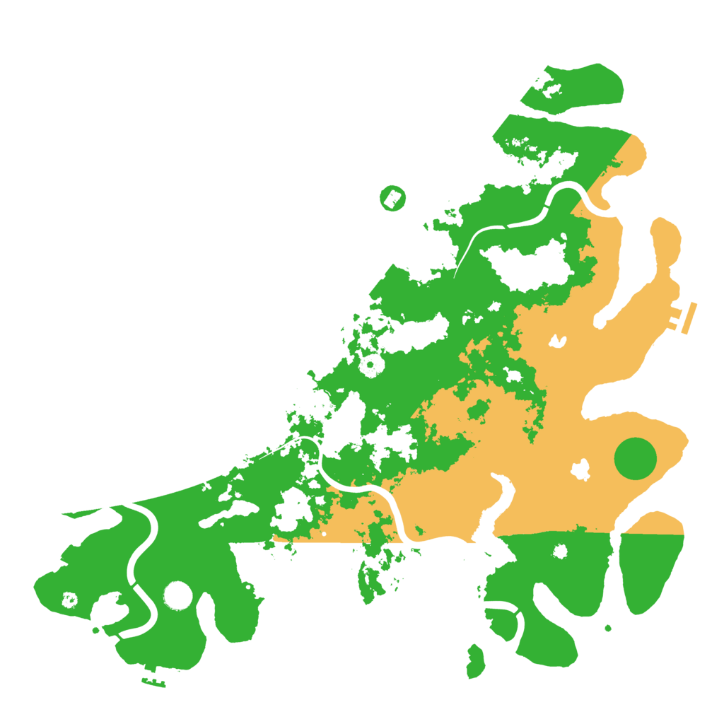 Biome Rust Map: Procedural Map, Size: 4500, Seed: 26610977