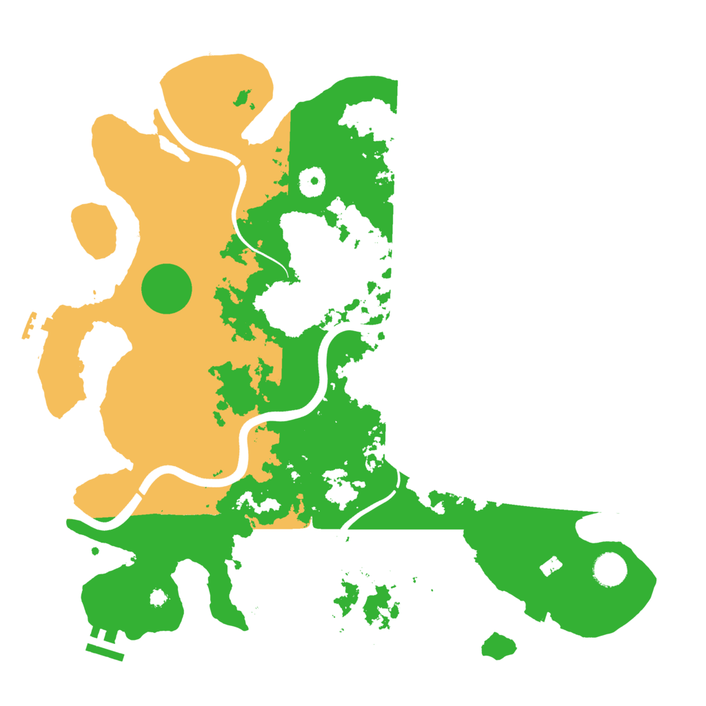 Biome Rust Map: Procedural Map, Size: 3700, Seed: 37390703